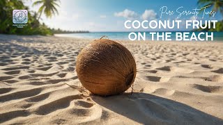 Coconut Fruit on the Beach, Afternoon Serenity with Relaxing Zen Music | Calming Vibes. #zen #fyp