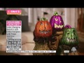 colorchanging set of 3 led glitter pumpkins with timer