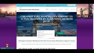 Cheap Taxi From Mancheser Airport uk, To Acton, London, UK