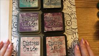 Distress ink vs Distress Oxide for coloring books