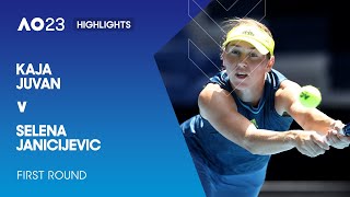 Kaja Juvan v Selena Janicijevic Highlights | Australian Open 2023 First Round