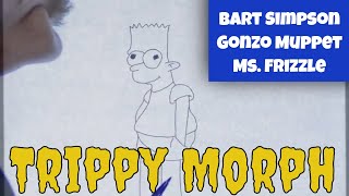 Hand Drawn Morph Animation | Bart Simpson, Gonzo, and Ms. Frizzle