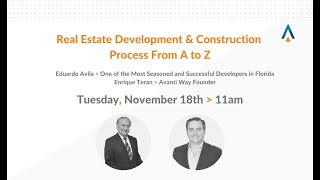 Real Estate Development & Construction Process from A to Z