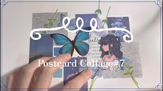 【ASMR】Postcard Collage#7「青い月夜🌙」