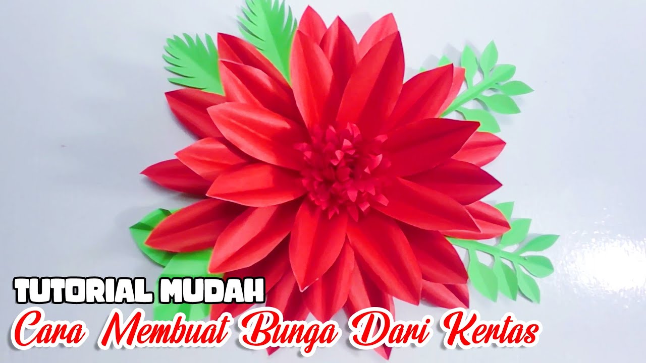 Cara Membuat Bunga Dari Kertas Origami | Ide Kreatif Kerajinan Bunga ...