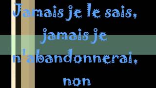 Je défendrai ma vie - Lyrics