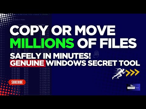 Move or Copy MILLIONS of Files Safely in Minutes! Genuine Windows Secret Tool (Tutorial + Pro Tips)