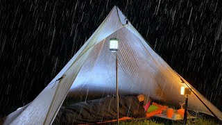 Camping in Heavy Rain - Enjoy the Soothing Sound of Rain, ASMR