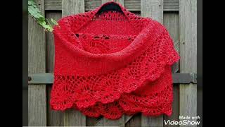 احدث موديلات شالات وبونشو  crochet poncho and shwal