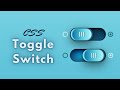 Skeuomorphic toggle switch | HTML & CSS |