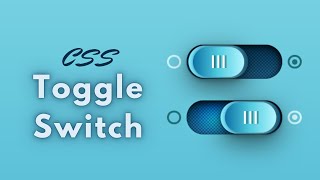 Skeuomorphic toggle switch | HTML & CSS |
