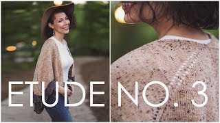 How to Work a Knitted On Border + Etude no 3 Shawl Pattern