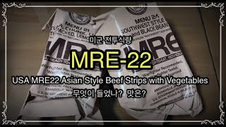 US MRE #22 Asian Style Beef Strips with Vegetables 