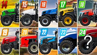Fs14 vs Fs15 vs Fs16 vs Fs17 vs Fs18 vs Fs19 vs Fs20 vs Fs22 vs Fs23 | Tractor | Timelapse |