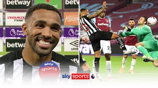 "I like playing against West Ham" 😁 | Callum Wilson reacts to scoring on his Newcastle debut