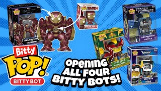 New Funko Bitty Bot Pops Unboxing All Four – Hulkbuster, Voltron, Megazord, Soundwave!