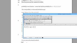 How to Solve a Selected Binomial Distribution Word Problem: 2. [HD]
