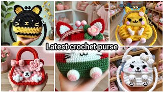 Latest crochet purse design for little girls | cute crochet purse design ideas