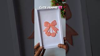 ഇന്ന് ഒരു cute photo frame ആയാലോ 🎀#diy #shorts #craft #shortsfeed