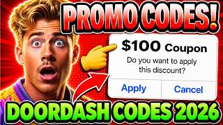 New DoorDash Promo Code 2026 😱 Fastest Way to Get $100 FREE FOOD COUPONS
