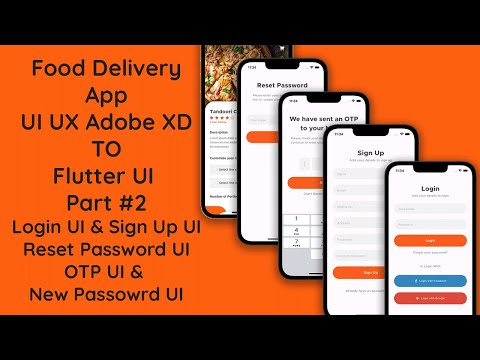 #2 Building a Flutter Food Delivery App: Signup, Login, OTP, New Password Step by Step Guide