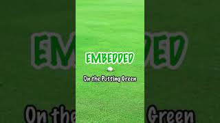 Golf Rules | EMBEDDED on the PUTTING GREEN
