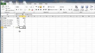 How to Make Excel 2010 formulas absolute