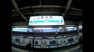 【4K乗換動画】中野駅ーまんだらけ　まで散歩　アクションカメラで撮影