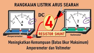 Resistor Shunt, Batas Ukur Amperemeter & Voltmeter.  Listrik Arus Searah 4