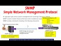 Simple Network Management Protocol - SNMP