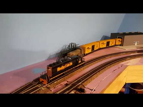 HO scale shelf layout. HO scale shelf layout.