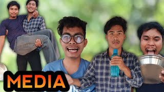 media| kokborok short film| funny video|Atosh, Smile|Bk brother