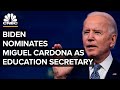 Biden introduces Dr. Miguel Cardona as nominee for education secretary — 12/23/2020