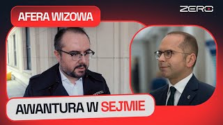 AFERA WIZOWA: NAGRALIŚMY STARCIE SZCZERBY I JABŁOŃSKIEGO W SEJMOWYM KORYTARZU