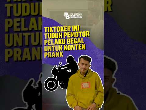 Tiktoker Ini Tuduh Pemotor Pelaku Begal Untuk #konten #prank #shorts ...