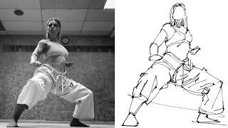 Practice with Me: GESTURE and POSE Drawing in 20s, 1m, and 3m Challenges