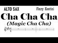 Cha Cha Cha Alto Sax Sheet Music Backing Track Play Along Partitura