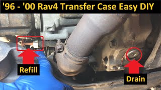 1996 - 2000 Toyota Rav4 Transfer Case Fluid Change (Automatic AWD A540H) - Easy DIY to save money!