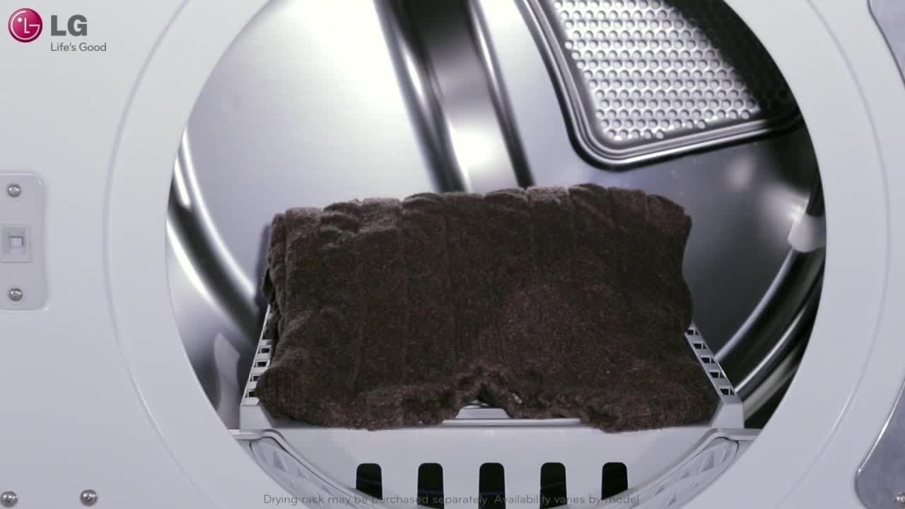 Lg Dryers Using The Drying Rack Youtube