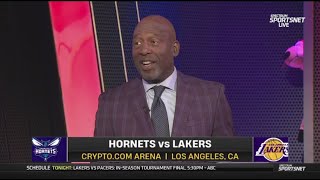 James Worthy reacts to Lakers make huge change in starting 5 vs. Hornets: LeBron \u0026 Luka will play