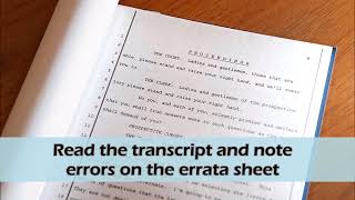 How to Fill out a Court Reporter's Errata Sheet