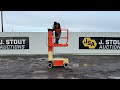 2016 jlg 1230es vertical mast lift