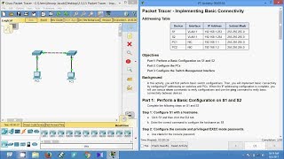 2.3.2.5 Packet Tracer - Implementing Basic Connectivity
