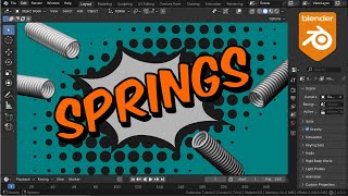 Spring Into Action! with Blender, Bones, Drivers and Geometry Nodes!