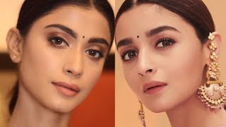 Alia Bhatt Kalank Promotion Look | Summer Soft Glowy Dewy | Sush Dazzles