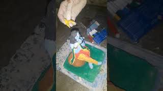 #paper mache se Krishna murti banana sikhe #beautiful how to make paper mache #socute #youtuberlike