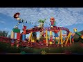 Slinky Dog Dash Roller Coaster - 3 RIDES - Front, Middle & Back Row, Toy Story Land Early Morning