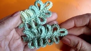 Как вязать листик крючком Урок 303 How to crochet leaf