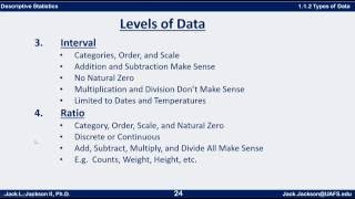 Statistics 1.1.2 Types of Data