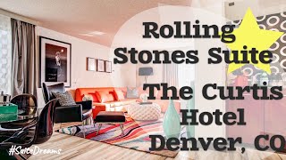The Curtis Hotel - Rolling Stones Suite | Hyper Themed Room | Denver Colorado | #SuiteDreams